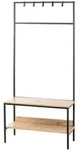 Garderobenst&auml;nder , holzfarben , Metall,Holzwerkstoff , Ma&szlig;e (cm): B: 80 H: 180