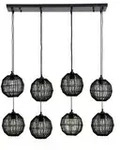 Globo Lighting H&auml;ngeleuchte , schwarz , Ma&szlig;e (cm): B: 24 H: 140