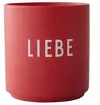 DESIGN LETTERS Becher , rot , Porzellan , Ma&szlig;e (cm): H: 8,5 &Oslash;: 8