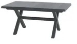 Siena Garden Ausziehtisch Sincro , schwarz , Ma&szlig;e (cm): B: 90 H: 77