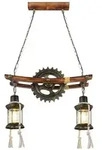 Globo Lighting Pendelleuchte , gold , Ma&szlig;e (cm): B: 62 H: 110 T: 20.0