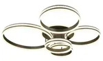Globo Lighting Deckenleuchte , silber , Ma&szlig;e (cm): B: 91 H: 21,5