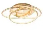 Globo Lighting Deckenleuchte , gold , Ma&szlig;e (cm): H: 14 &Oslash;: 50