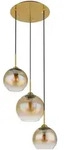 Globo Lighting Pendelleuchte , gold , Ma&szlig;e (cm): B: 43 H: 150 T: 43.0
