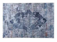 Gino Falcone Vintageteppich Cecilia , blau , Synthetische Fasern , Maße (cm):...