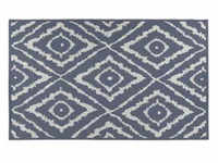 Tom Tailor In-und Outdoor-Teppich Garden Pattern , blau , Synthetische Fasern ,