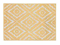 Tom Tailor In-und Outdoor-Teppich Garden Pattern , gelb , Synthetische Fasern ,