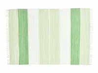 THEKO Teppich Happy Design , grün , Baumwolle , Maße (cm): B: 120 H: 0,5