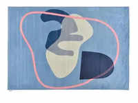 Tom Tailor Teppich Shapes , blau , Synthetische Fasern , Maße (cm): B: 140 H:...