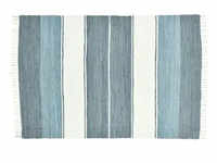 THEKO Teppich Happy Design , grau , Baumwolle , Maße (cm): B: 90 H: 0,5