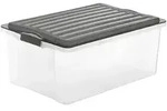 Rotho Aufbewahrungsbox , grau , Polypropylen , Ma&szlig;e (cm): B: 40 H: 25