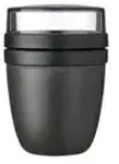 Mepal Lunchpot "To Go" Ellipse , schwarz , Kunststoff , Ma&szlig;e (cm): H: 15,1 &Oslash;: