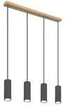 Globo Lighting H&auml;ngeleuchte , holzfarben , Ma&szlig;e (cm): B: 6 H: 120