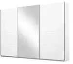Schwebet&uuml;renschrank mit gro&szlig;er Spiegelt&uuml;r Coventry , wei&szlig; , Ma&szlig;e (cm): B: 271 H: