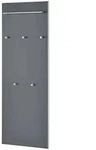 Garderobenpaneel Duna , grau , Glas,Holzwerkstoff , Ma&szlig;e (cm): B: 60 H: 170...
