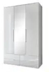Dreht&uuml;renschrank Spalding , wei&szlig; , Ma&szlig;e (cm): B: 126,5 H: 208 T: 57.0