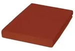 Janine Spannbetttuch , rot , Ma&szlig;e (cm): B: 150 H: 35