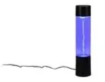 LED-Lavaleuchte , schwarz , Ma&szlig;e (cm): H: 34 &Oslash;: 7