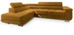 MASSENO Ecksofa mit Schlaffunktion Selva , gelb , Ma&szlig;e (cm): B: 277 H: 90