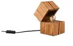Trio Tischleuchte , holzfarben , Ma&szlig;e (cm): B: 12 H: 22 T: 12.0