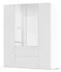 Dreht&uuml;renschrank Wigan , wei&szlig; , Ma&szlig;e (cm): B: 181 H: 210