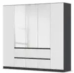 Dreht&uuml;renschrank Wigan , grau , Ma&szlig;e (cm): B: 226 H: 210