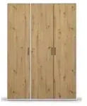 Dreht&uuml;renschrank Yarm , wei&szlig; , Ma&szlig;e (cm): B: 140 H: 194