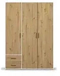 Dreht&uuml;renschrank Yarm , wei&szlig; , Ma&szlig;e (cm): B: 140 H: 194