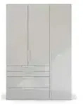Dreht&uuml;renschrank Port Talbot , grau , Ma&szlig;e (cm): B: 151 H: 223