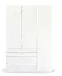 Dreht&uuml;renschrank Port Talbot , wei&szlig; , Ma&szlig;e (cm): B: 151 H: 223