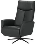 Nils Olsen Relaxsessel aus Echtleder Titus , schwarz , Ma&szlig;e (cm): B: 73 H: 105 T: