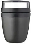 Mepal Lunchpot "To Go" Ellipse , schwarz , Kunststoff , Ma&szlig;e (cm): H: 12,8 &Oslash;: 9.1