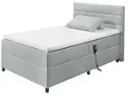 Boxbett mit Motor Mawdesley , grau , Ma&szlig;e (cm): B: 131 H: 112 T: 210.0