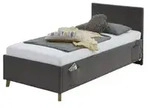 Polsterbett in Cord Cool , grau , Ma&szlig;e (cm): B: 100 H: 90