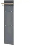 Garderobenpaneel Duna , grau , Glas,Holzwerkstoff , Ma&szlig;e (cm): B: 42 H: 170 T: 27.0