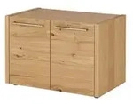 Woodford Garderobenbank Lina , holzfarben , Ma&szlig;e (cm): B: 66 H: 45 T: 41.0