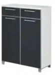 Schuhschrank Duna , grau , Ma&szlig;e (cm): B: 84 H: 108 T: 37.0