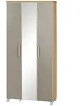 Dielenschrank Duna , beige , Ma&szlig;e (cm): B: 90 H: 193 T: 37.0