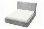 GrainGold Polsterbett mit Stauraum Bubble , grau , Ma&szlig;e (cm): B: 200 H: 105