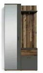 by Living Kompaktgarderobe Jakob , braun , Ma&szlig;e (cm): B: 97 H: 197