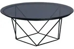 Couchtisch Galinara , schwarz , Ma&szlig;e (cm): H: 30 &Oslash;: 70