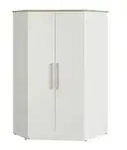 PAIDI Eck-Kleiderschrank Oscar , wei&szlig; , Ma&szlig;e (cm): B: 101,9 H: 206 T: 125.9