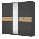 Dreht&uuml;renschrank Thurso , schwarz , Ma&szlig;e (cm): B: 226 H: 210