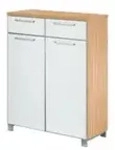 Schuhschrank Duna , wei&szlig; , Ma&szlig;e (cm): B: 84 H: 108 T: 37.0