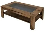 by Living Couchtisch Ralph , braun , Ma&szlig;e (cm): B: 110 H: 43