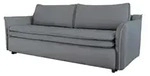 Miuform Einzelsofa mit Schlaffunktion Charming Charlie , grau , Ma&szlig;e (cm): B: 225 H: