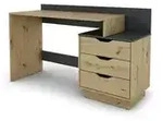 by Living Schreibtisch Belfast , braun , Ma&szlig;e (cm): B: 138 H: 83,5