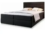 MASSENO Boxbett mit Bettkasten Glos , schwarz , Ma&szlig;e (cm): B: 180 H: 98