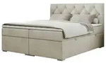 Boxbett mit Bettkasten Alda , beige , Ma&szlig;e (cm): B: 180 H: 118