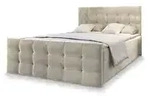 MASSENO Boxbett mit Bettkasten Amon , beige , Ma&szlig;e (cm): B: 140 H: 98